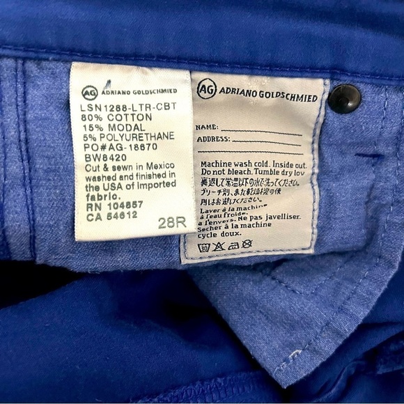 AG Adriano Goldschmied The Legging Super Skinny Leatherette 28R LSN1288 LTR-CBT - Picture 9 of 12